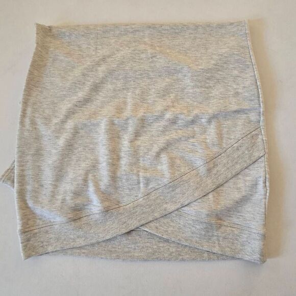 Athleta Womens Cross Hem Sleeveless Stretch Carefree Tee Dress Light Gray Small - Picture 6 of 13